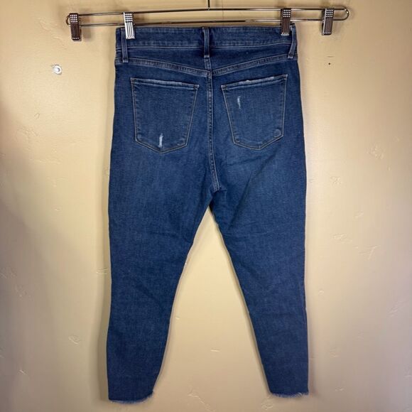Abercrombie & Fitch High Rise Super Skinny Ankle Distressed Jeans Size 27/4S - Picture 5 of 6